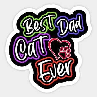 Best Cat Dad Ever Sticker